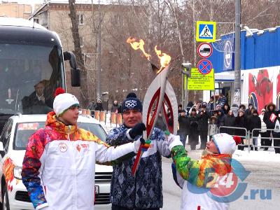 Пятеро спортсменов из Озёрска пронесли Олимпийский огонь