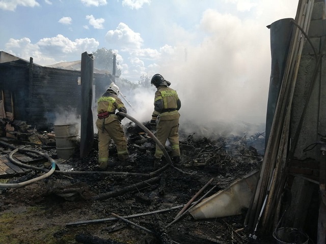 В Челябинской области на пожаре пострадала женщина