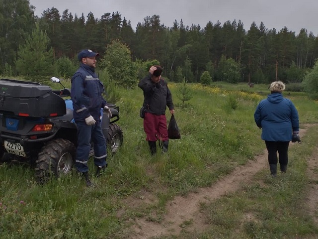 В Челябинской области спасатели вывели из леса трех заблудившихся грибников 