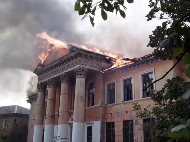 В Челябинской области сгорела школа