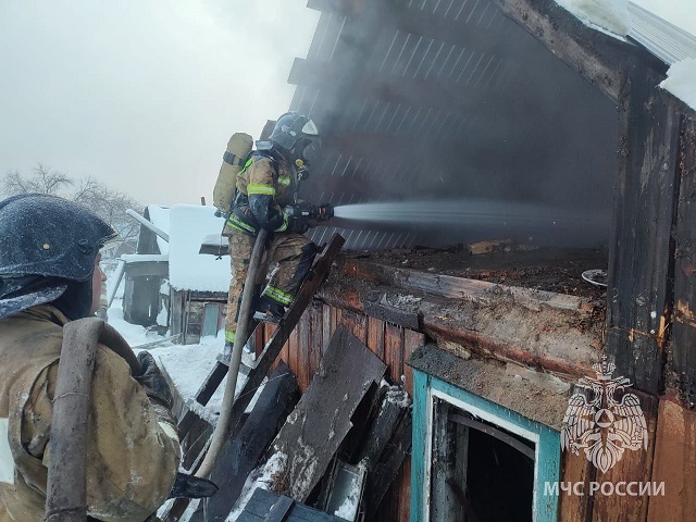 В Челябинской области на пожаре пострадал мужчина