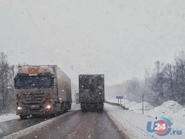 На трассе М5 в Челябинской области действует ограничение движения транспорта 