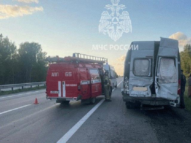 На трассе в Челябинской области маршрутка с пассажирами попала в ДТП