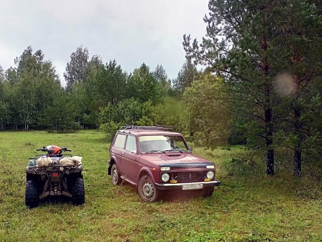 В южноуральском лесу обнаружили автомобиль с мертвым грибником