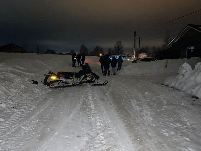 Мужчина погиб при опрокидывании снегохода в Челябинской области