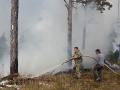 Сотрудники горнолыжного курорта «Солнечная долина» помогли ликвидировать пожар