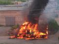 В Челябинской области возле жилых домов взорвалась горящая «ГАЗель»