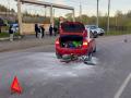 На Южном Урале юная мотоциклистка врезалась в автомобиль